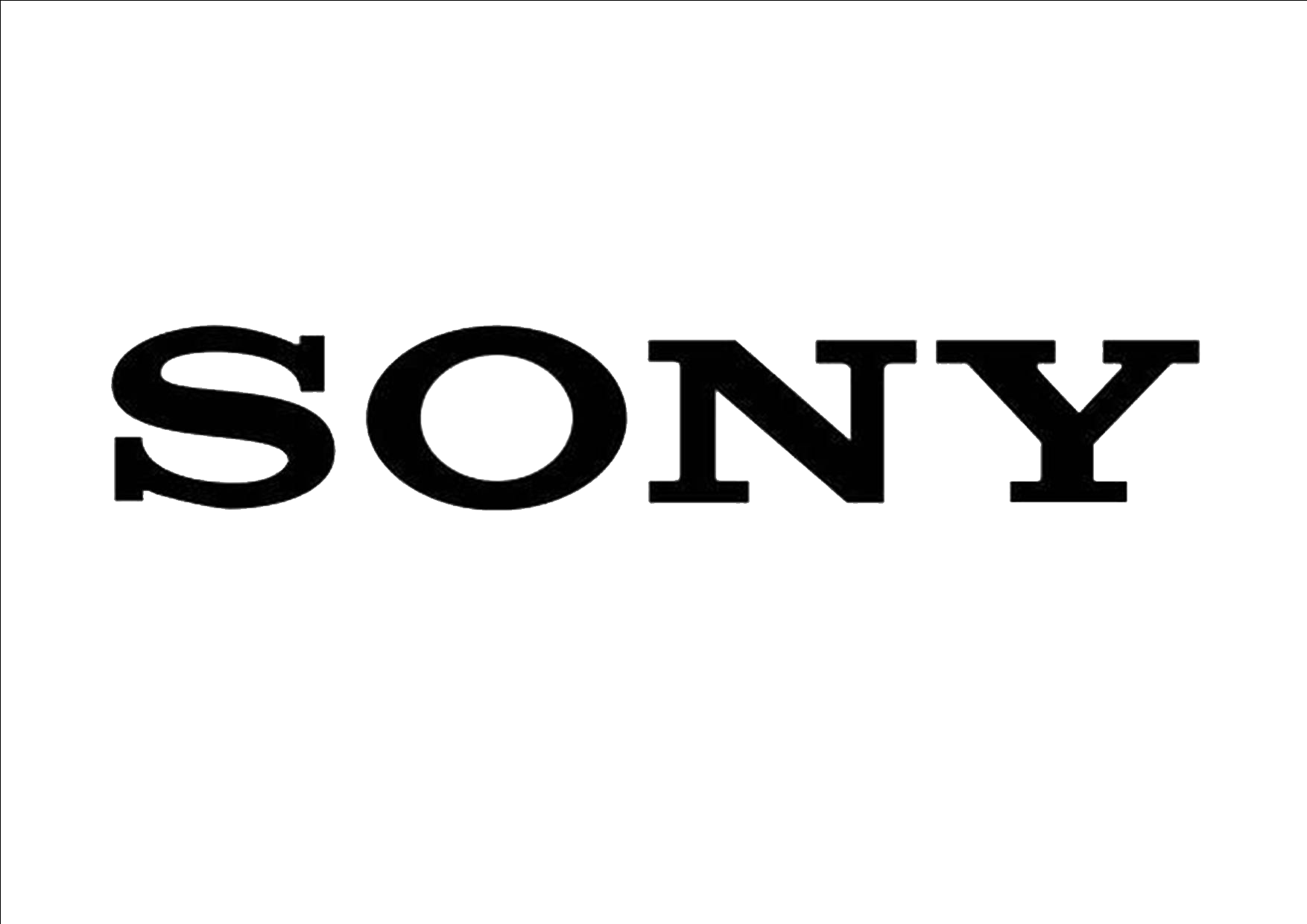 sony logo black transparent